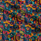 Kaleidoscope Dreams Pattern 13 Fleece Fabric — fleece fabric folded close-up preview (mv-fleece-v1:lying)