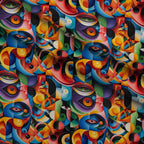Kaleidoscope Dreams Pattern 6 Fleece Fabric — fleece fabric folded close-up preview (mv-fleece-v1:lying)