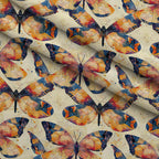 Kaleidoscope Wings Pattern 11 Fleece Fabric — fleece fabric folded close-up preview (mv-fleece-v1:lying)