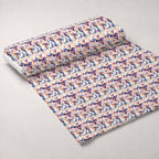 Kaleidoscope Wings Pattern 12 Fleece Fabric — fleece fabric unrolled bolt preview (mv-fleece-v1:bolt)