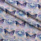 Kaleidoscope Wings Pattern 16 Fleece Fabric — fleece fabric folded close-up preview (mv-fleece-v1:lying)