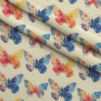 Kaleidoscope Wings Pattern 18 Fleece Fabric — fleece fabric folded close-up preview (mv-fleece-v1:lying)