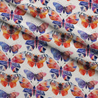 Kaleidoscope Wings Pattern 5 Fleece Fabric — fleece fabric folded close-up preview (mv-fleece-v1:lying)