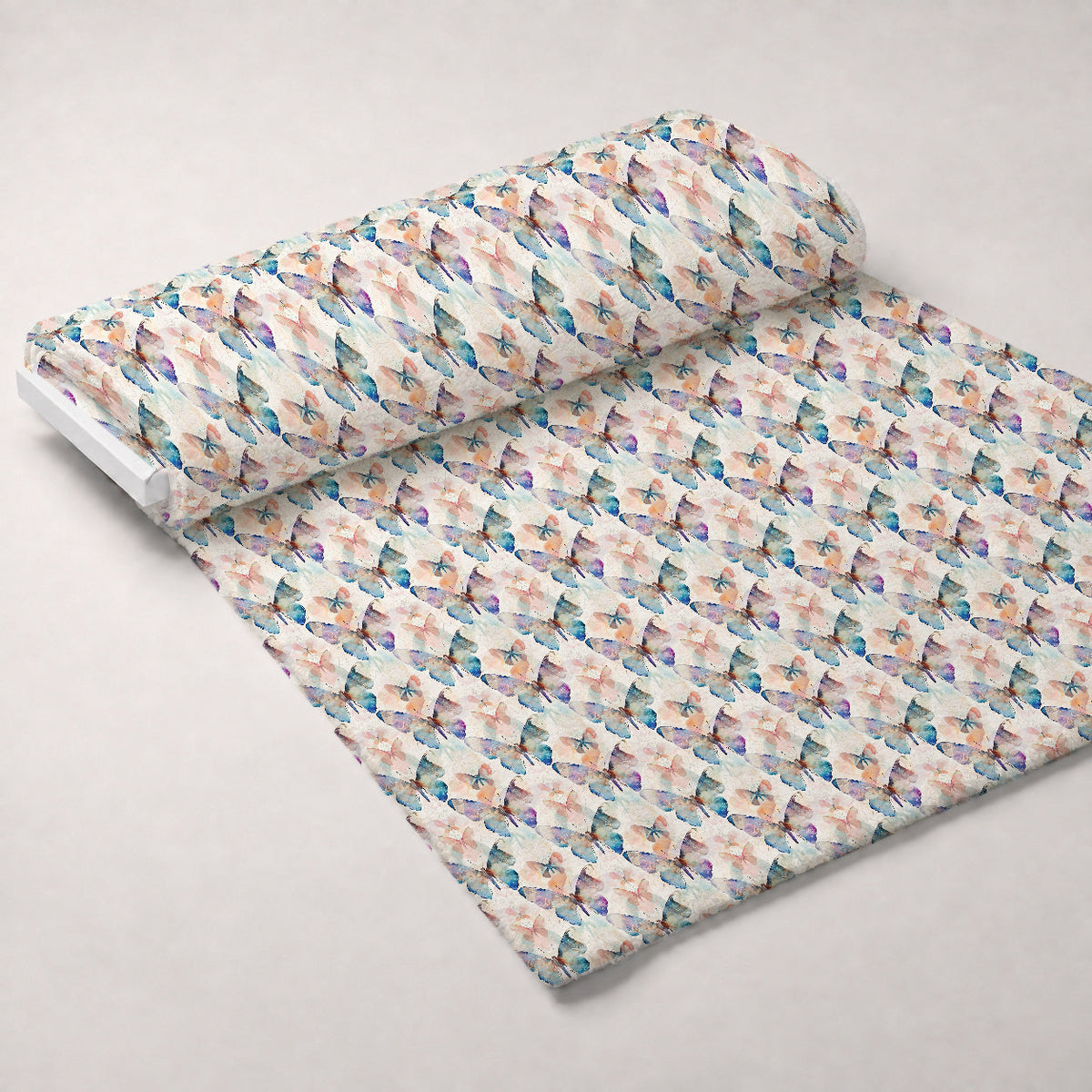 Kaleidoscope Wings Pattern 8 Fleece Fabric — fleece fabric unrolled bolt preview (mv-fleece-v1:bolt)