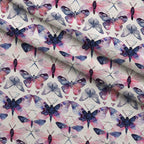 Kaleidoscope Wings Pattern 9 Fleece Fabric — fleece fabric folded close-up preview (mv-fleece-v1:lying)