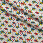 Kapow City Pattern 1 Fleece Fabric — fleece fabric folded close-up preview (mv-fleece-v1:lying)