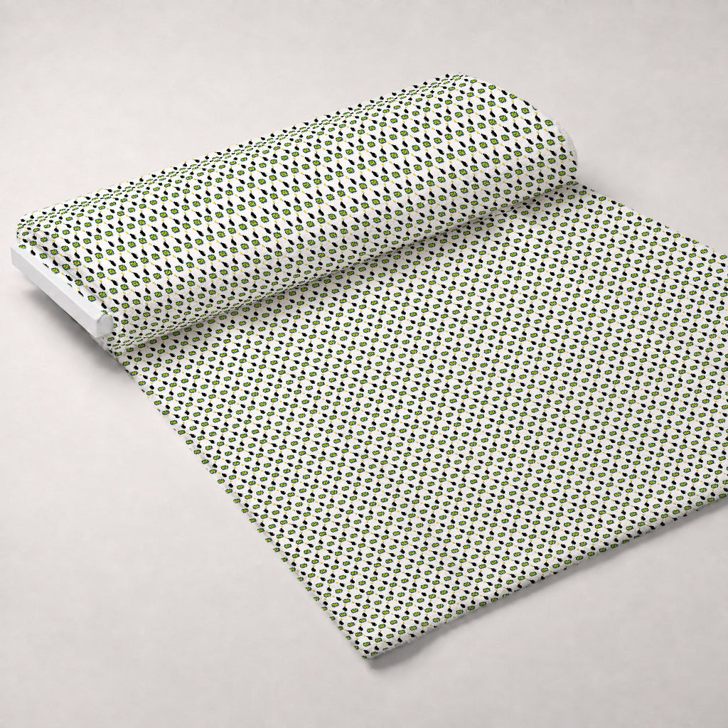 Kapow City Pattern 2 Fleece Fabric — fleece fabric unrolled bolt preview (mv-fleece-v1:bolt)