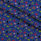 Kapow City Pattern 8 Fleece Fabric — fleece fabric folded close-up preview (mv-fleece-v1:lying)