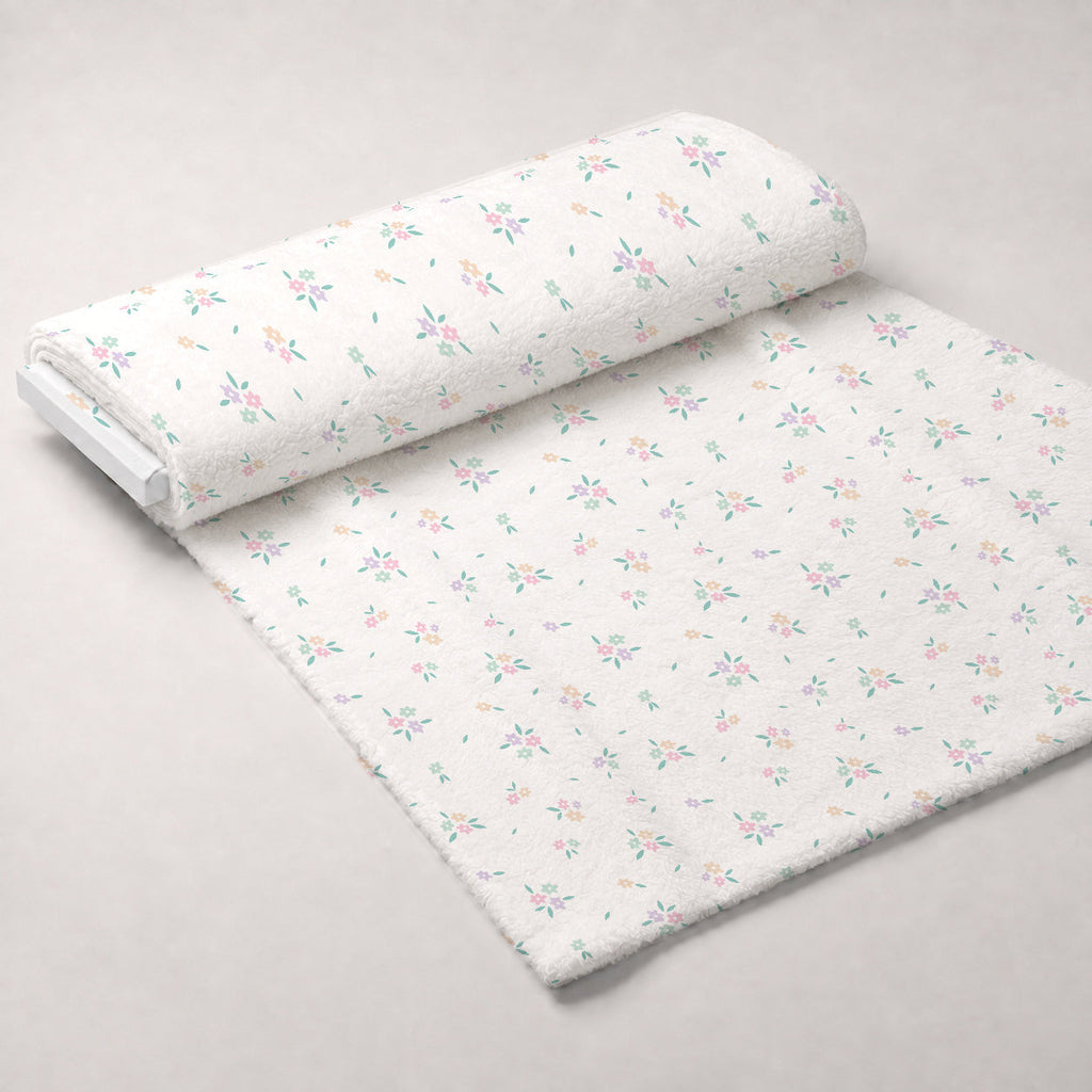 Kawaii Kitty Garden Pattern 11 Fleece Fabric — fleece fabric unrolled bolt preview (mv-fleece-v1:bolt)