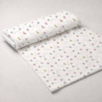 Kawaii Kitty Garden Pattern 2 Fleece Fabric — fleece fabric unrolled bolt preview (mv-fleece-v1:bolt)