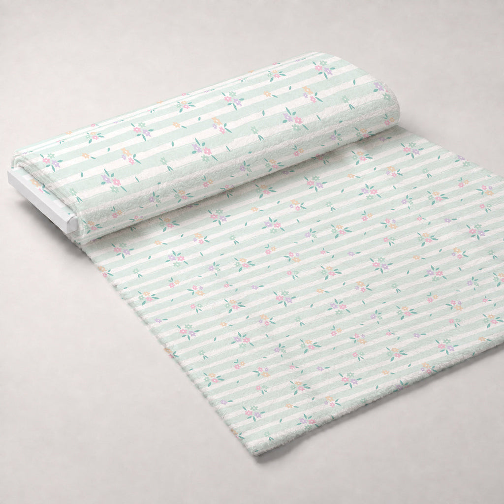 Kawaii Kitty Garden Pattern 5 Fleece Fabric — fleece fabric unrolled bolt preview (mv-fleece-v1:bolt)