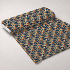 Kimono Clouds Pattern 8 Fleece Fabric — fleece fabric unrolled bolt preview (mv-fleece-v1:bolt)