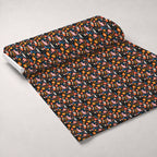 Kitten Meadow Pattern 2 Fleece Fabric — fleece fabric unrolled bolt preview (mv-fleece-v1:bolt)