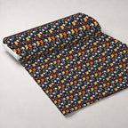Kitten Meadow Pattern 7 Fleece Fabric — fleece fabric unrolled bolt preview (mv-fleece-v1:bolt)