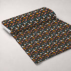 Kitten Meadow Pattern 8 Fleece Fabric — fleece fabric unrolled bolt preview (mv-fleece-v1:bolt)