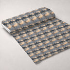 Lamplight Snowfall Pattern 1 Fleece Fabric — fleece fabric unrolled bolt preview (mv-fleece-v1:bolt)