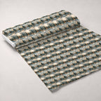 Lamplight Snowfall Pattern 10 Fleece Fabric — fleece fabric unrolled bolt preview (mv-fleece-v1:bolt)