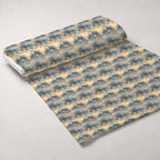 Lamplight Snowfall Pattern 17 Fleece Fabric — fleece fabric unrolled bolt preview (mv-fleece-v1:bolt)