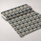 Lamplight Snowfall Pattern 7 Fleece Fabric — fleece fabric unrolled bolt preview (mv-fleece-v1:bolt)