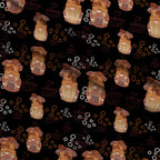 Latte Lane Pattern 3 Fleece Fabric — fleece fabric folded close-up preview (mv-fleece-v1:lying)
