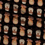 Latte Lane Pattern 5 Fleece Fabric — fleece fabric folded close-up preview (mv-fleece-v1:lying)