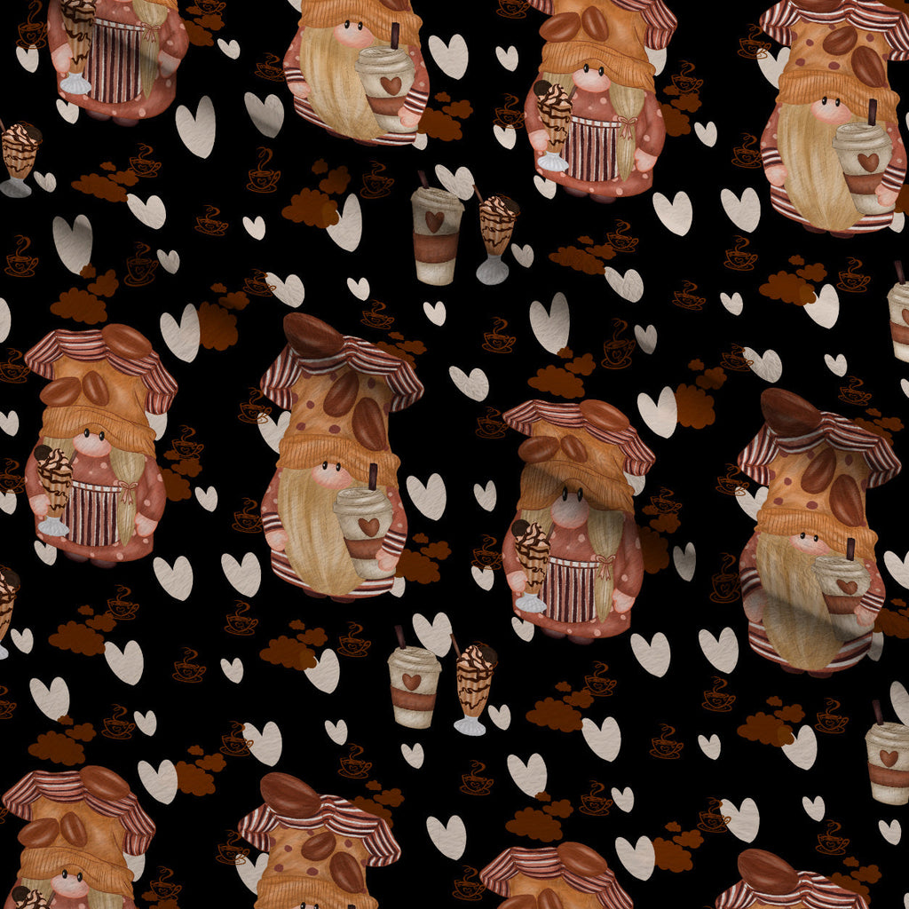 Latte Lane Pattern 8 Fleece Fabric — fleece fabric folded close-up preview (mv-fleece-v1:lying)
