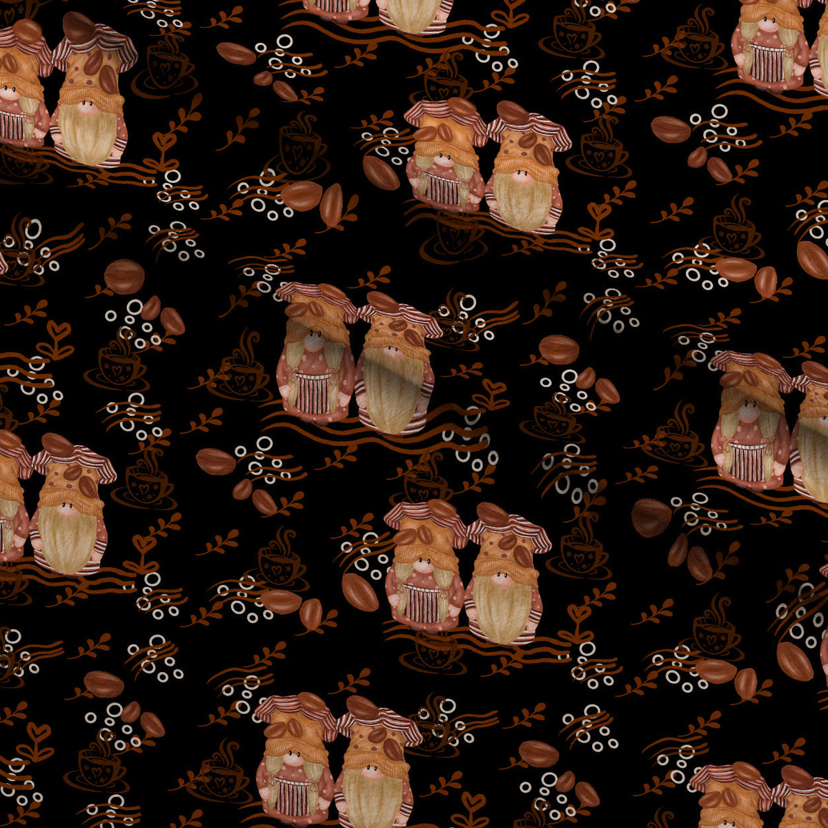Latte Lane Pattern 9 Fleece Fabric — fleece fabric folded close-up preview (mv-fleece-v1:lying)