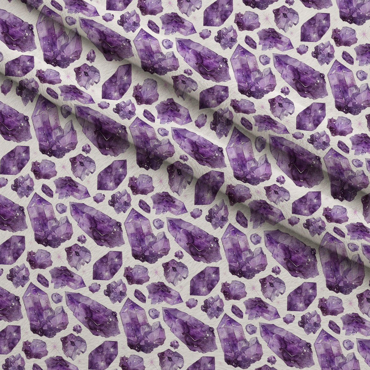 Lavender Crystals Pattern 10 Fleece Fabric — fleece fabric folded close-up preview (mv-fleece-v1:lying)