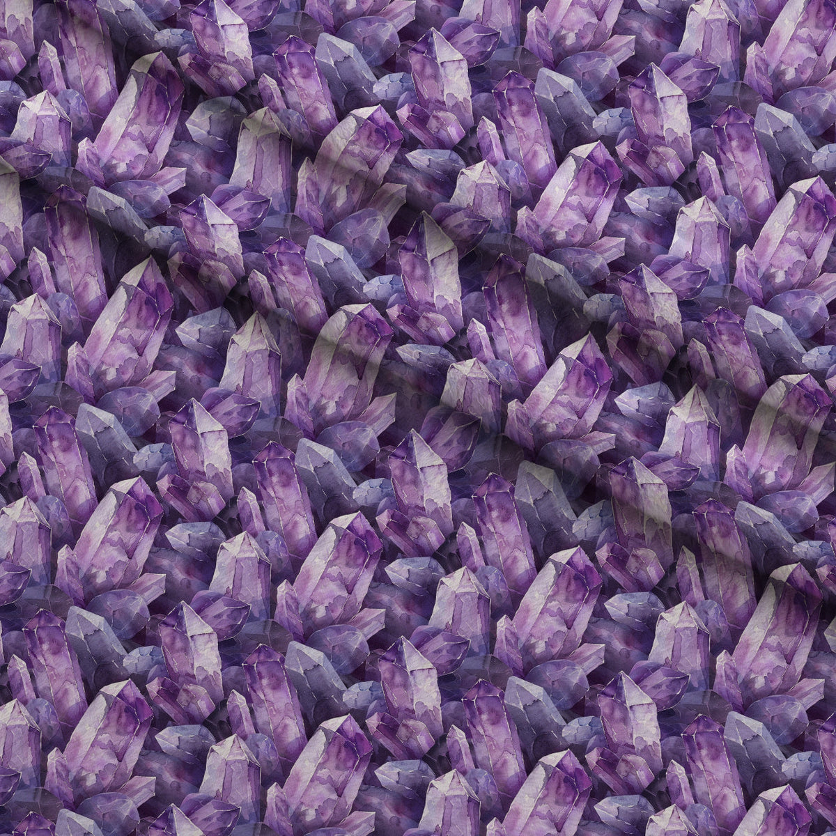 Lavender Crystals Pattern 4 Fleece Fabric — fleece fabric folded close-up preview (mv-fleece-v1:lying)