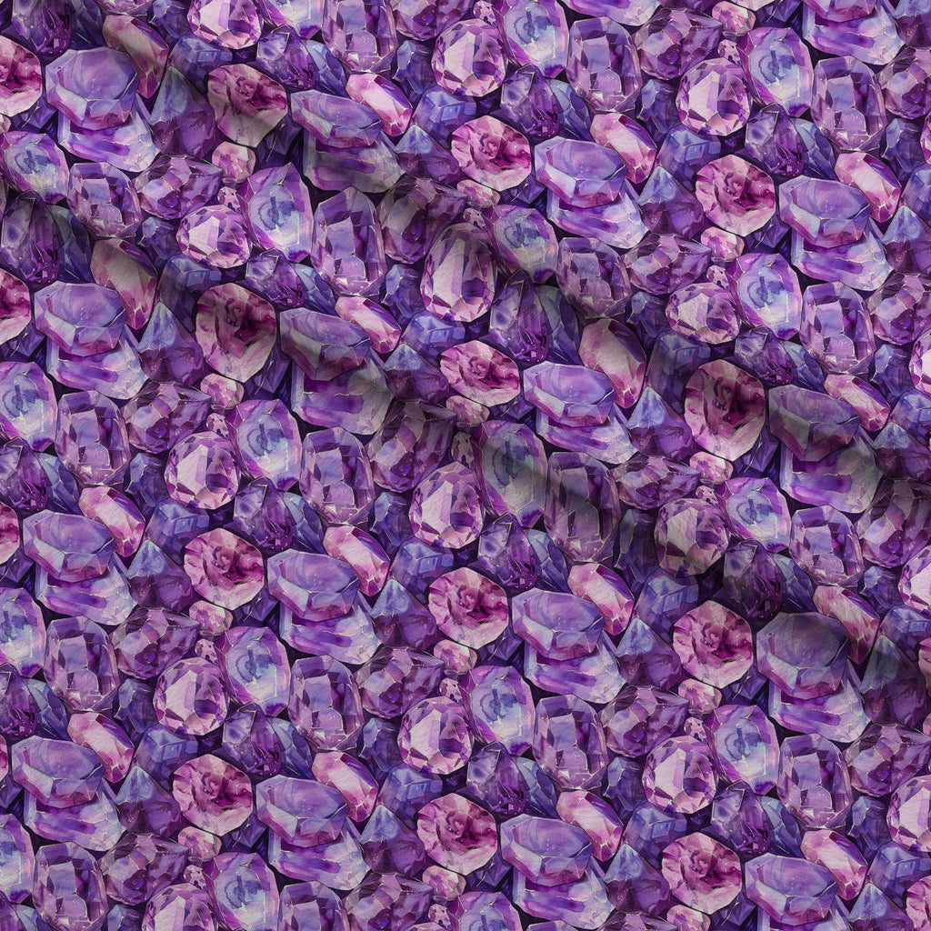 Lavender Crystals Pattern 6 Fleece Fabric — fleece fabric folded close-up preview (mv-fleece-v1:lying)