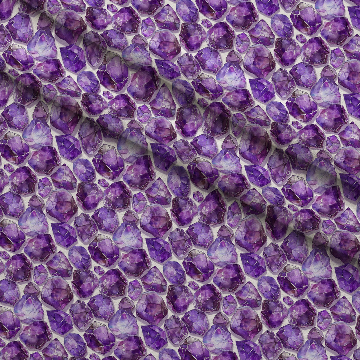 Lavender Crystals Pattern 8 Fleece Fabric — fleece fabric folded close-up preview (mv-fleece-v1:lying)