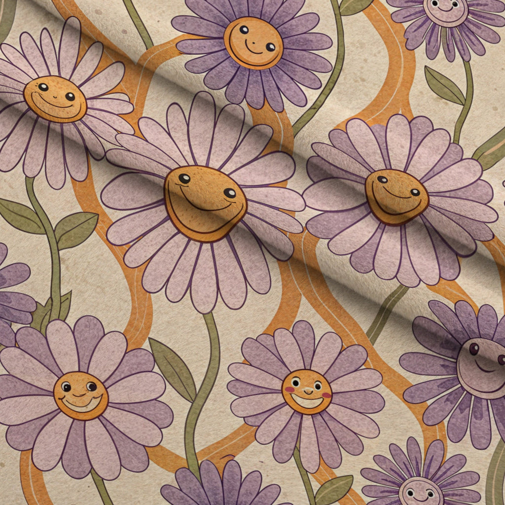 Lavender Lattice Pattern 10 Fleece Fabric — fleece fabric folded close-up preview (mv-fleece-v1:lying)