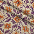 Lavender Lattice Pattern 12 Fleece Fabric — fleece fabric folded close-up preview (mv-fleece-v1:lying)