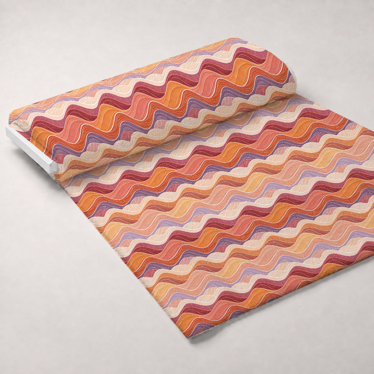 Lavender Lattice Pattern 15 Fleece Fabric — fleece fabric unrolled bolt preview (mv-fleece-v1:bolt)