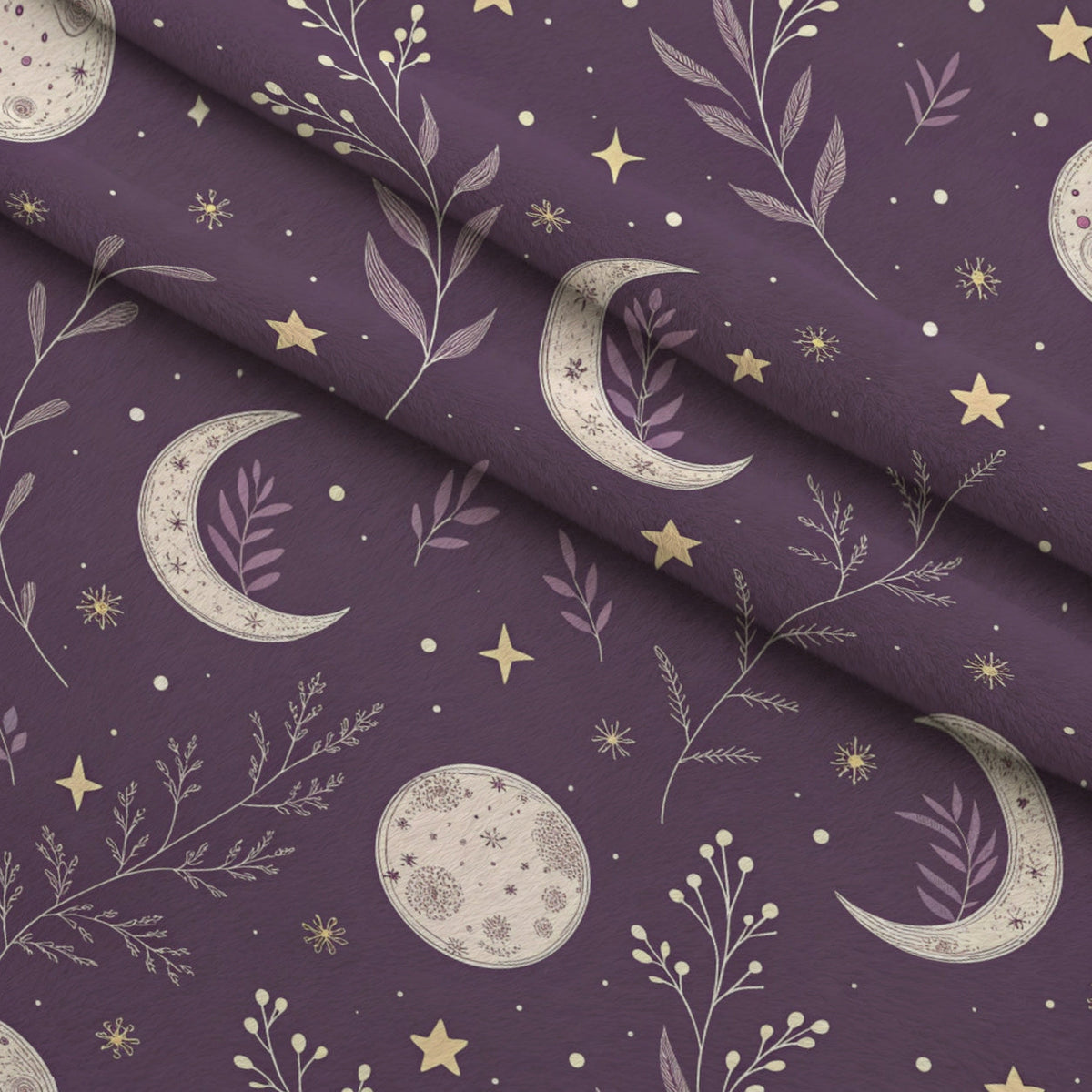 Lavender Lattice Pattern 22 Fleece Fabric — fleece fabric folded close-up preview (mv-fleece-v1:lying)