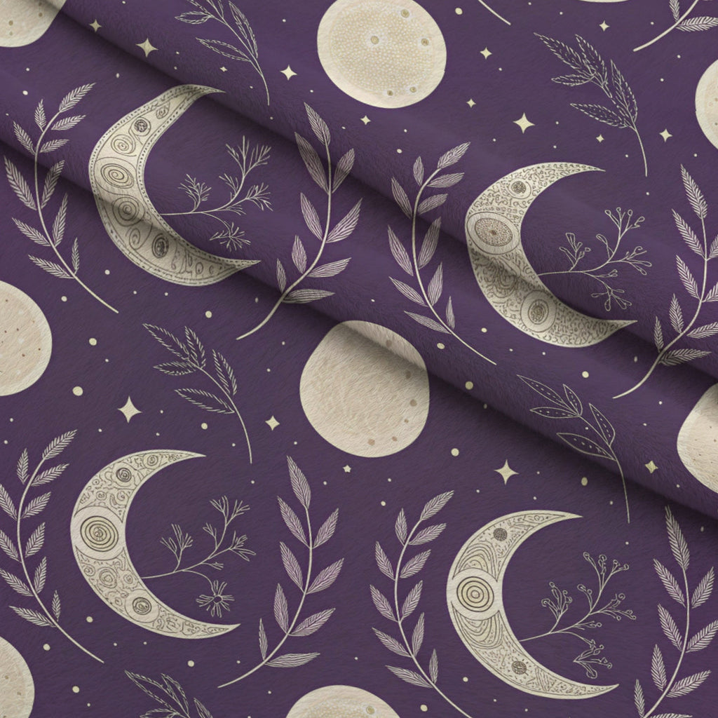 Lavender Lattice Pattern 29 Fleece Fabric — fleece fabric folded close-up preview (mv-fleece-v1:lying)
