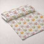Lavender Teacups Pattern 5 Fleece Fabric — fleece fabric unrolled bolt preview (mv-fleece-v1:bolt)