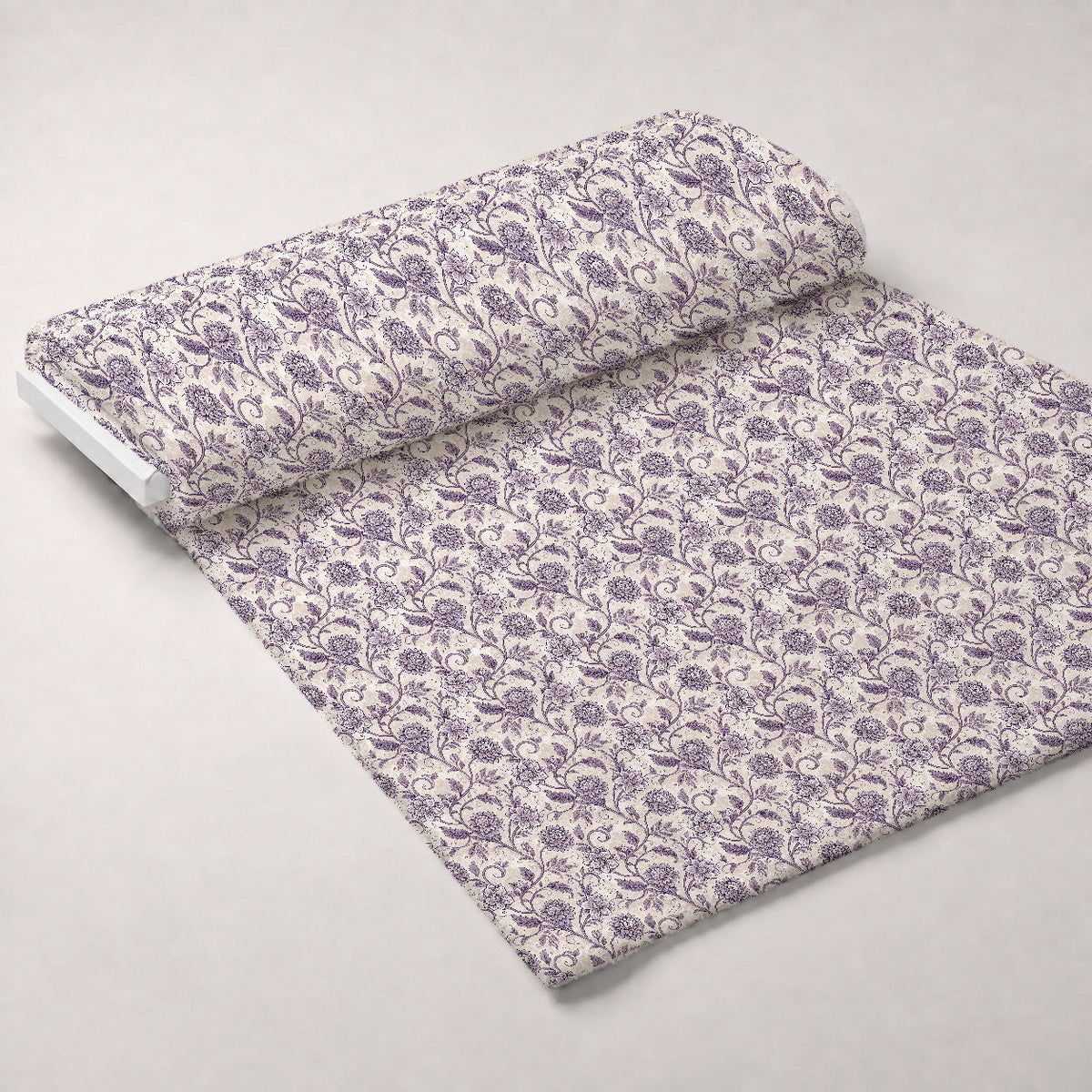 Lavender Vintage Cottagecore Pattern 7 Fleece Fabric — fleece fabric unrolled bolt preview (mv-fleece-v1:bolt)