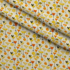 Lemon Drop Soiree Pattern 7 Fleece Fabric — fleece fabric folded close-up preview (mv-fleece-v1:lying)