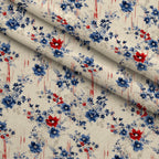 Liberty Blooms Pattern 10 Fleece Fabric — fleece fabric folded close-up preview (mv-fleece-v1:lying)