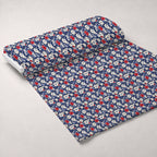 Liberty Blooms Pattern 6 Fleece Fabric — fleece fabric unrolled bolt preview (mv-fleece-v1:bolt)