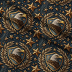 Liberty Eagles Pattern 8 Fleece Fabric — fleece fabric folded close-up preview (mv-fleece-v1:lying)