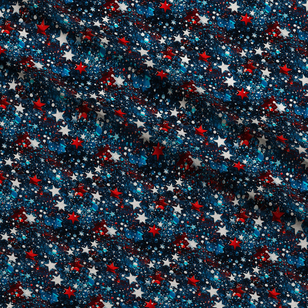 Liberty Sparkle Pattern 10 Fleece Fabric — fleece fabric folded close-up preview (mv-fleece-v1:lying)