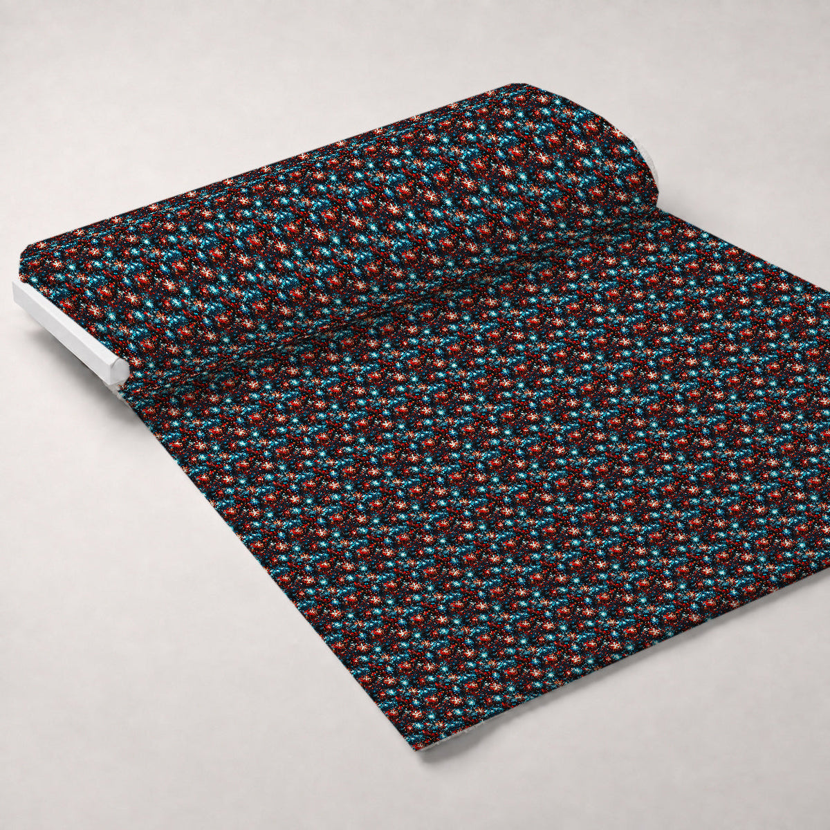 Liberty Sparkle Pattern 4 Fleece Fabric — fleece fabric unrolled bolt preview (mv-fleece-v1:bolt)