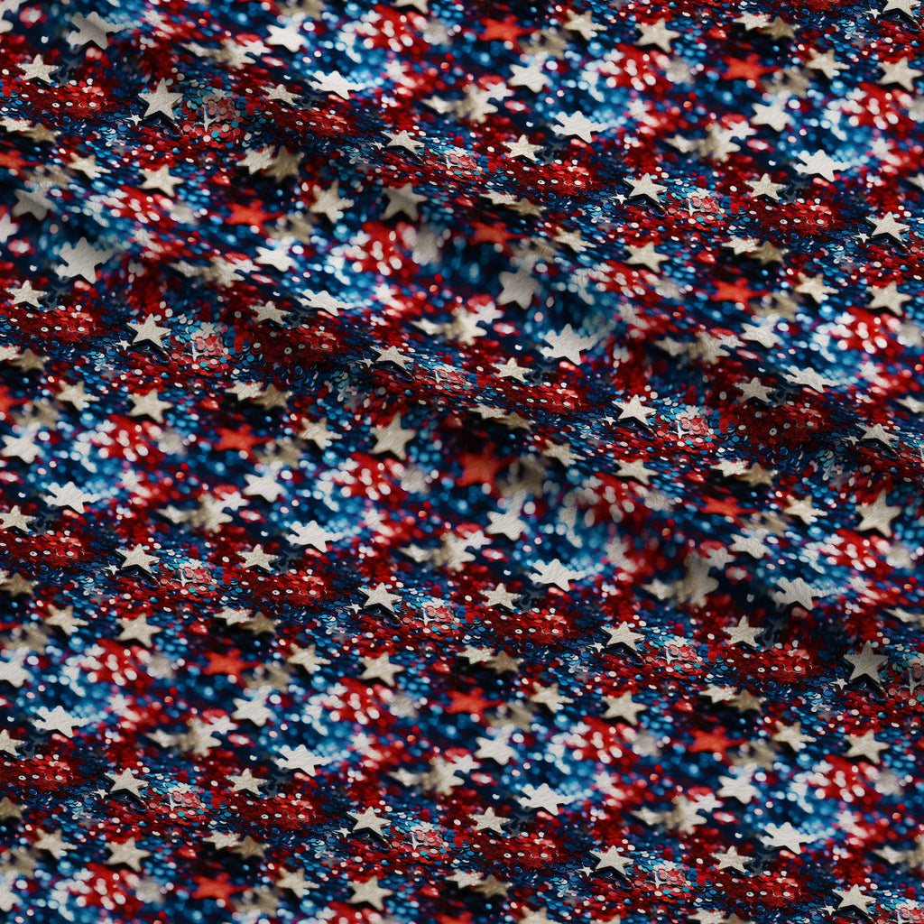 Liberty Sparkle Pattern 7 Fleece Fabric — fleece fabric folded close-up preview (mv-fleece-v1:lying)