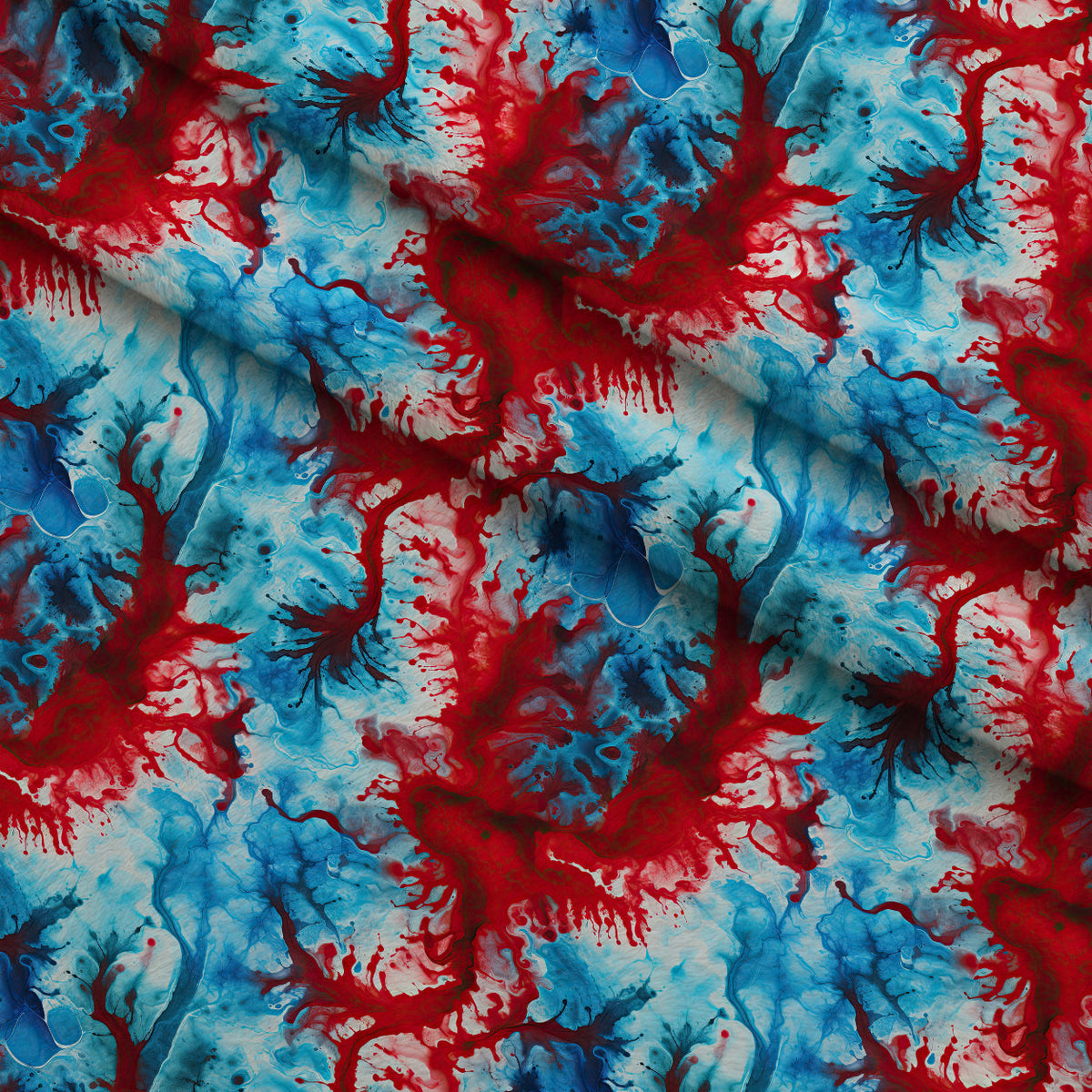 Liberty Swirl Pattern 2 Fleece Fabric — fleece fabric folded close-up preview (mv-fleece-v1:lying)