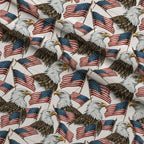 Liberty Wings Pattern 10 Fleece Fabric — fleece fabric folded close-up preview (mv-fleece-v1:lying)