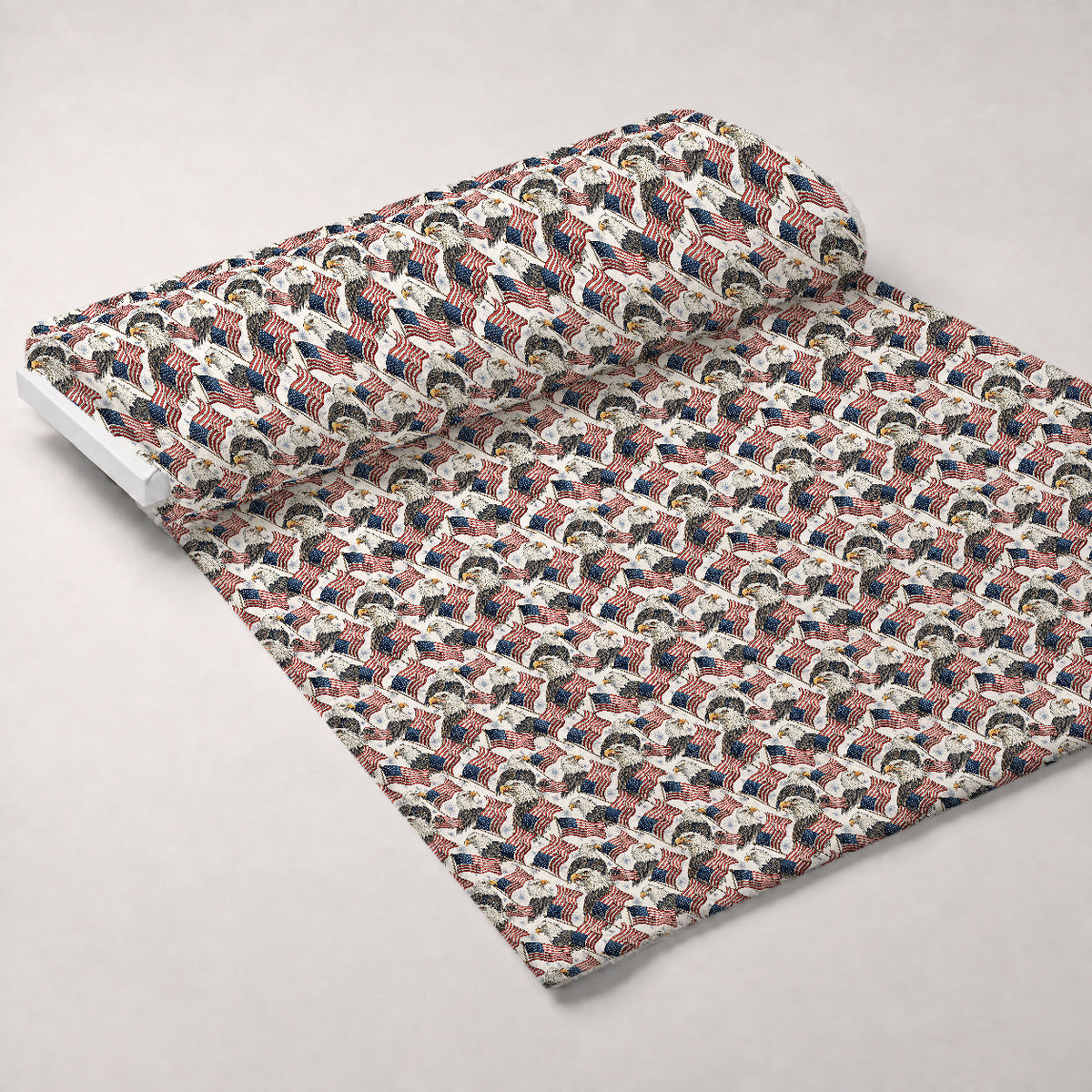 Liberty Wings Pattern 2 Fleece Fabric — fleece fabric unrolled bolt preview (mv-fleece-v1:bolt)