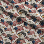 Liberty Wings Pattern 2 Fleece Fabric — fleece fabric folded close-up preview (mv-fleece-v1:lying)