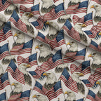 Liberty Wings Pattern 3 Fleece Fabric — fleece fabric folded close-up preview (mv-fleece-v1:lying)